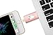 128GB iPhone USB Flash Drive, iOS Memory Stick, iPad External Storage Expansion for iOS Android PC Laptops (Gold) (Rose Gold)