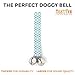 Mighty Paw Dog Doorbells 2.0 - Potty Training Aid - Housetraining Doggy Door Bells - Bell for Dog to Ring to Go Outside - Doggie Bell Potty - Puppy Training Tinkle Bell - (Kelly Green - Moroccan)