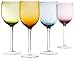 Tuscana 12 oz. Colored Wine Glass,Set of 4