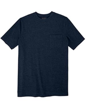 Men's Big & Tall Longer-Length Pocket Crewneck Tee