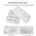 VOGEK Sphere Ball Maker Tray Clear Round Silicone Lid for Chilling Burbon Whiskey, Cocktails, Vodka, Leak Free Ice Molds, 2 Inch 6
