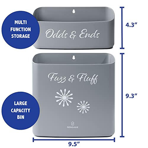 Lint Bin for Laundry Room, Laundry Pods Container, Lint Brush