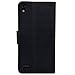 kwmobile Wallet Case for Huawei Ascend P6 - Protective PU Leather Flip Cover with Magnetic Closure, Card Slots and Kickstand