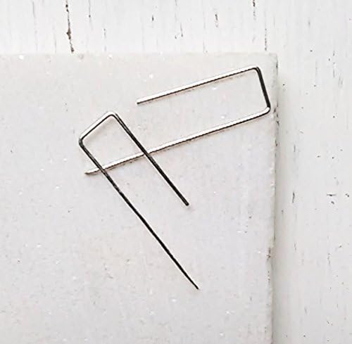 Sterling Silver or 14k Gold Filled Geometric Hairpin Pull Through Open Earrings. Birthday 25th Anniversary Gift for Her