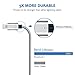 Lightning Cable, Bestronic iPhone Charger 3Pack 10FT Ultra Long Nylon Braided USB Cable Cord Compatible with iPhone7 7Plus 6s 6sPlus 6 6Plus 5 5s 5c SE iPad iPod & More (Grey&White)