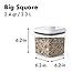 OXO Good Grips 2.4 Qt Square POP Container, Qt-Sugar