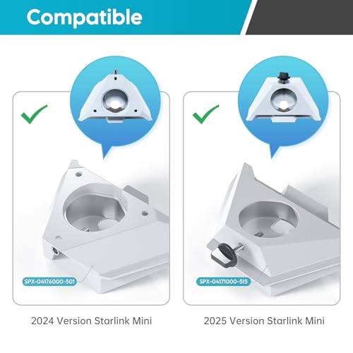 EDUP Paquete de batería mini Starlink, batería recargable impermeable para exteriores 19V/ 5Ah/ 95Wh, conexión plug and play, soporte portátil para plato Starlink Mini