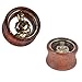 1/2 inch 12mm Brass Buddha Dangle Wood Ear Gauges Piercing Flesh Tunnels Plugs Statement Earrings