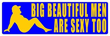 BOLDERGRAPHX 5012 SEXY MEN 2.5"x 8" decal/Bumper sticker