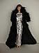 Black Floor Length Fur Coat and White Sequined Gown Made for Barbie Doll