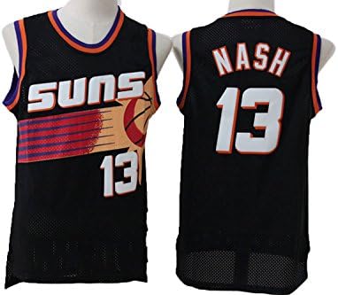 Mens Steve Nash #13 Feinikesi Suns Retro Jersey Black S