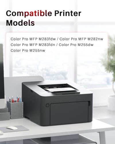 Halloya 207X Toner with Chip Compatible with HP 207A 207X for HP Color LaserJet Pro MFP M283fdw M283fdn M255dw M255 M255nw 283cdw M282nw 207X (2 Black)