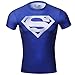 Red Plume Men's Compression Sports Shirt,Leisure Movie Hero Fitness T-Shirt (M, Silver Logo)