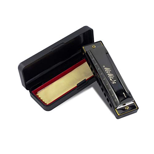 MIMIDI Diatonic Harmonica 10 Holes|Key of C|Harmonica Beginner|Harmonica with Case|Harmonica For Kid and Adult