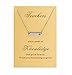Bestill Back to School Gifts for Women Teacher's Day Bar Necklace Stainless Steel 18 inches with Thank You Card Appreciation Gifts
