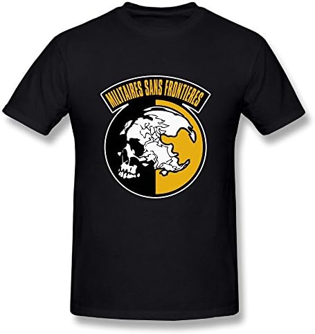 Gilles Men's Metal Gear Solid Fashion Tshirts Black M