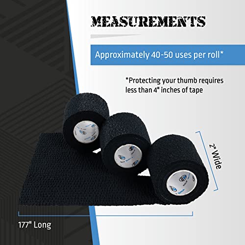 Oly Grip Weightlifting Tape, Stretch Sports Tape for Wrist and Hand Use