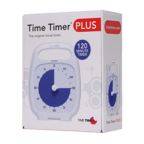 TIME TIMER PLUS 120 Minute Desk Visual Timer Countdown Timer with