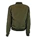Simplee Apparel Women's Padded Zipper Biker Bomber Down Jacket Coat, Army Green, Asia L, US 8-10