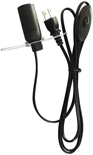 ヒマラヤ岩塩ランプ専用線 交換用コード スイッチ付き 長さ1 8m 調光不可 E14口金100vの電球に適用する