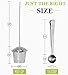 Chefast Tea Infuser for Loose Tea - Set of 2 Large Cup & Scoop with Bag Clip - Reusable Tea Strainers, Steeper for Loose Tea, Diffusers for Brew, Tea, Spices & Seasonings. Satisfaction Guarantee