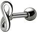 Infinity Cartilage Earring 16g-18g- Figure 8 Infinity Symbol-Short 1/4 inch Stainless Steel Helix Earring