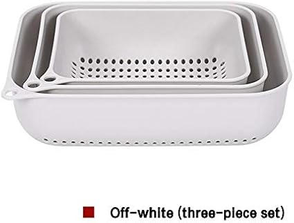 Compra YMYGCC Cesta de Drenaje Vegetales 3pcs de plástico Colador Cesta