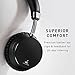 Meidong E6ANC Bluetooth Headphones Active Noise Cancelling Headphones Wireless Stereo headphones with Microphone, Ergonomic Design for Kids Adult–Black