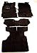 Newark Auto 79-83 Datsun/Nissan 280ZX Black Cut Pile Replacement Carpet With 20 Ounce Padding