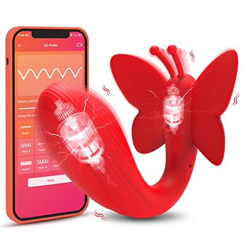 Vibromasseurs feminin avec App à Distance,Clitoridienne Point G pour Sex Toys En Silicone Étanche pour jouet sexuelle adulte couple,vibromasseurs 11 Modes de Vibrant