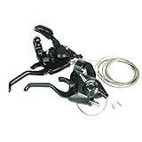 SHIMANO ST-EF51 Brake & Shifter Levers Combo Set 3x8 Pair With Shift Cable And End Caps