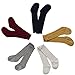 Alva Edison Cable-Knit Knee High Cotton Socks For Baby Girls,Toddlers&Child 0-1T,5 Pairs For All colors