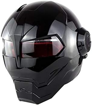 Amazon Co Jp オートバイのヘルメット パーソナリティフルフェイスバイクストリートバイクのヘルメット Atvダートバイクマウンテンバイク Dot認定のためのロボットモトクロスヘルメット Brightblack Xl ホーム キッチン