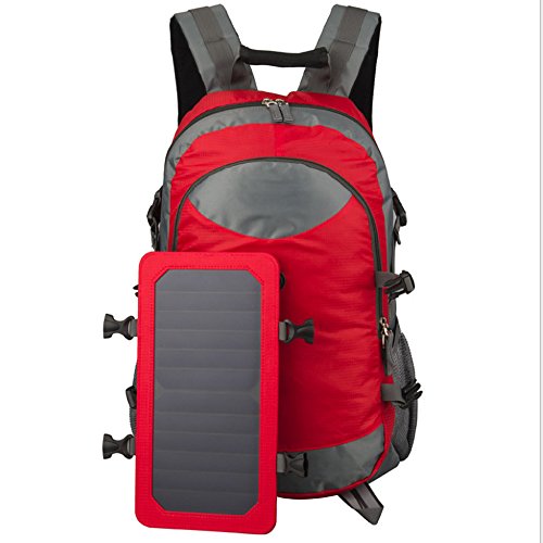 Solar Powered Backpack, Hiking Backpack with Solar panel Charger, Solar