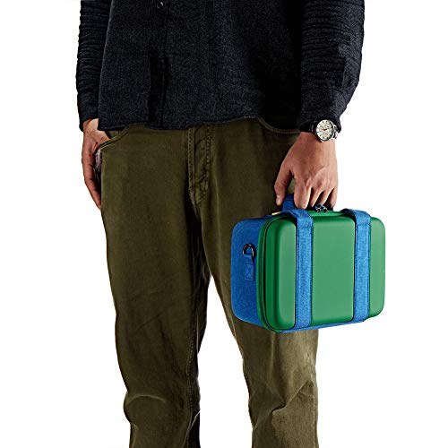 Funlab Travel Carrying Case Compatible with Nintendo Switch System,Cute and Deluxe,Protective Hard Shell Carry Bag for Nintendo Switch Console & Accessories(Green) - Thumbnail 7