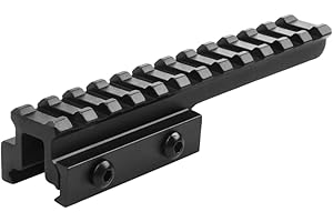 BRIDGEMOUNT Lion Gears 5" Long with 12 Slots 0.75" Low Profile Slim Riser Mount