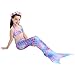 2019 New Girls Mermaid Tails for Princess Bikini Bathing Suit Set Children's Day for 3-12Y