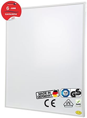 Brudek Infrared heating 350 watt with UK plug & thermostat | 6 years producer warranty | for your children´s room | Energy efficiency & economical electric heating panel | Wall or Ceiling mounting possible | Electric heating Made in Germany | PRO-Series