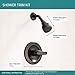 Peerless Single-Handle Shower Faucet Trim Kit with Single-Spray Touch-Clean Shower Head, Oil-Rubbed Bronze PTT188740-OB (Valve Not Included)