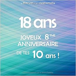 Le Livre D Or De Mon Anniversaire 18 Ans Joyeux 8eme Anniversaire De Tes 10 Ans Bleu Violet Vert 100 Pages Format Carre 21 59 X 21 59 Cm French Edition Arty Robin Amazon Com Books