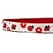 Blueberry Pet 9 Patterns Soft & Comfy The Glam Life of Ladybug with Flower Padded Dog Collar, Small, Neck 12