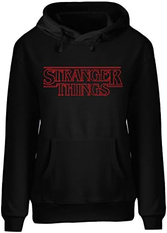 Abelmu Stranger Things Upside Down Kyle Dixon &amp; Michael Stein Silhouette Chasee Womens Hoodie
