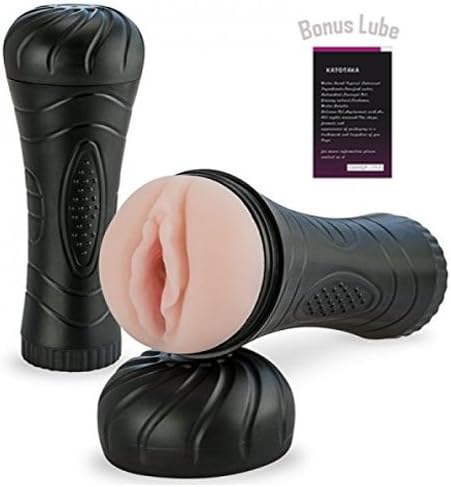FreshHot Novelties (US SELLER) A34C Multi Speed Male Stroker Adult for Male Masturbation, 3D Realistic Textured Pocket Pussy Vagina Masturbator Cup w/lube