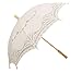 Coxeer Handmade Umbrellas for Bridal Bridesmaid Wedding Decoration, Beige