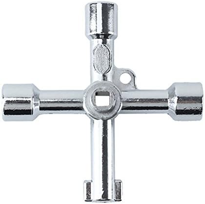 5 In 1 Cross Key Tool For Train Electrical Cabinet Elevator Alloy Square Triangle
