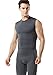 TM-MUA05-ZDG_Large Tesla Men's R Neck Sleeveless Muscle Tank Dry Compression Baselayer MUA05