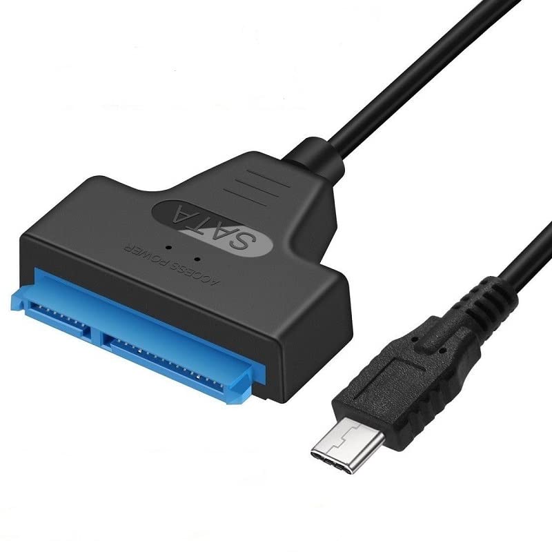 Multibao Type C USB 3.1 to SATA 3.0 22Pin 2.5" Adapter Cable Lead for Hard Drive HDD SSD for Macbook & Laptop