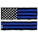 Anley Fly Breeze 3x5 Foot EMS Thin White Line US National Flag - Vivid Color and Fade Proof - Canvas Header and Double Stitched - Honoring Fallen or Injured Brother & Sister Flags with Brass Grommets
