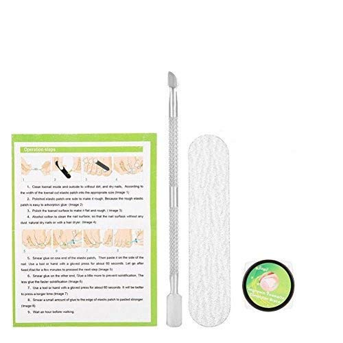 Ingrown Toenail Sticker, Professional Ingrown Pincer Toenail Correction Sticker Pedicure Paronychia Recover Foot Care Nail Treatment Tool with Nail File and Cuticle Pusher(24Pcs Patches)