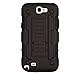 Note 2 Case, Galaxy Note 2 Case Kmall Shockproof Heavy Duty Protection Hybrid Full Body Rugged Case Rubber Dual Layer Holster Note 2 Cover for Samsung Galaxy Note 2 N7100 with Kickstand(Black)